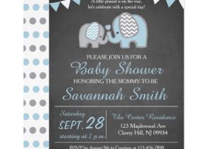Elephant Baby Shower Invitations for Boys Elephant Baby Shower Invitation Boy Chalkboard