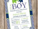 Elephant Baby Shower Invitations for Boys Elephant Boy Baby Shower Invitation Elephant Baby Shower