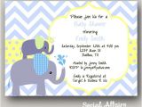 Elephant Baby Shower Invitations for Boys Items Similar to Elephant Baby Shower Invitation Boy Diy