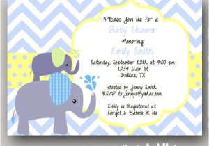 Elephant Baby Shower Invitations for Boys Items Similar to Elephant Baby Shower Invitation Boy Diy