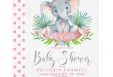 Elephant Baby Shower Invitations for Girls Girls Baby Elephant Baby Shower Invitations