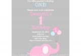 Elephant Birthday Invitation Template Little Elephant Printable Invite Dimple Prints Shop