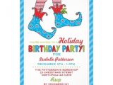 Elf Birthday Party Invitations Christmas Holiday Elf Birthday Party Invitation Birthday