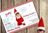 Elf On the Shelf Party Invitations Elf On the Shelf Inspired theme Do It Yourself Printable