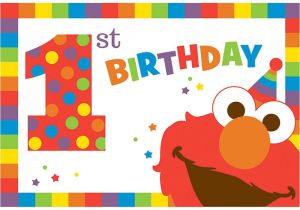 Elmo 1st Birthday Party Invitations Elmo Turns One Postcard Invitations Elmo 39 S 1st Birthday