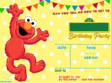 Elmo Birthday Invitation Template Elmo Sesame Street Birthday Party Invitations