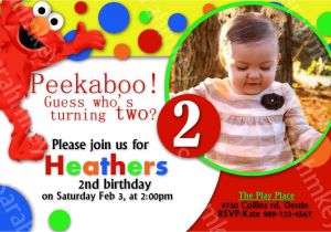 Elmo Customized Birthday Invitations Elmo Party Invitations