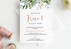 Elopement Party Invitation Template Instant Download Elopement Announcement Elope Invitation