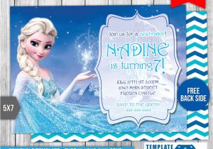 Elsa Birthday Invitation Template Disney Frozen Elsa Birthday Invitation by Templatemansion