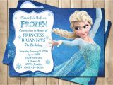 Elsa Birthday Invitation Template Frozen Birthday Invitation Frozen Princess Elsa Invite