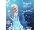 Elsa Birthday Invitation Template Frozen Elsa Birthday Invitation Card