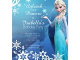 Elsa Birthday Invitation Template Frozen Elsa Birthday Party Invitation Zazzle Com