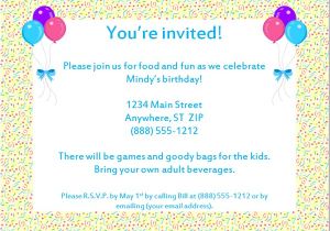 Email Birthday Invitations Party Invitations Very Best Email Party Invitations