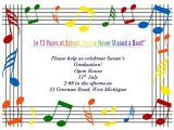 Email Party Invitations with Music Free Printable Graduation Stationery