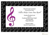 Email Party Invitations with Music Music Party Invitations Oxsvitation Com