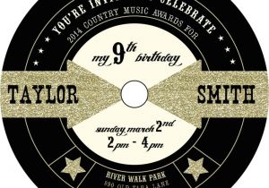 Email Party Invitations with Music Music themed Invitations