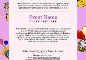 Email Party Invites Birthday Invitation Email Template 23 Free Psd Eps