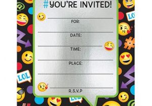 Emoji Birthday Invitation Template Emoji Invitation Template songwol E F96