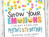 Emoji Birthday Invitation Template Emoji Invite Emoji Invite Emoji Invitation Emoji