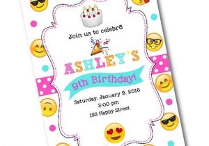Emoji Birthday Invitations Free Emoji Birthday Party Invitation Emoji by