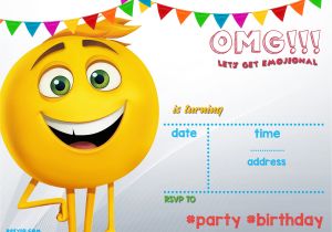 Emoji Birthday Invitations Free Printable Free Printable Emoji Invitation Template
