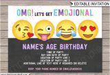 Emoji Birthday Party Invitation Template Free Emoji Invitation Template Emoji Birthday Party theme