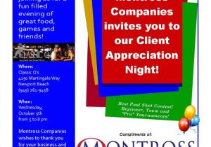 Employee Appreciation Party Invitation 7 Best Images Of Customer Appreciation Flyer Templates