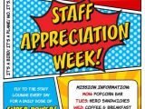 Employee Appreciation Party Invitation Kara 39 S Party Ideas Superhero themed Staff Teacher