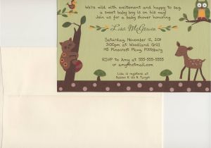 Enchanted forest Baby Shower Invitations 24 Printed Enchanted forest Neutral Baby Shower by