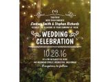 Enchanted forest themed Wedding Invitations Enchanted forest String Lights Wedding Invitations