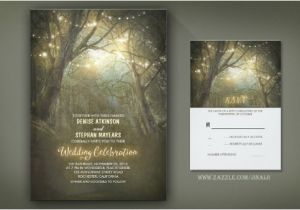Enchanted forest themed Wedding Invitations Rustic Wedding Wedding Invitations by Jinaiji