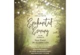Enchanted forest Wedding Invitation Template Enchanted Rustic Woodland String Lights forest Invitation