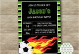 End Of Football Season Party Invitation Wording soccer Invitation soccer Printable Football Invitation End Of