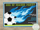 End Of Football Season Party Invitation Wording soccer Invitation soccer Printable Sports Invite End Of Season