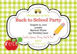 End Of School Year Party Invitation Wording End Of Summer Apple Back to School Party Invitation