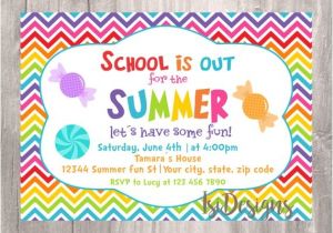 End Of School Year Party Invitation Wording End Of the Year Party Invitation Summer Party School 39 S
