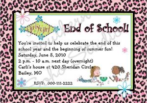 End Of School Year Party Invitation Wording She Sparkles End Of School Year Celebration