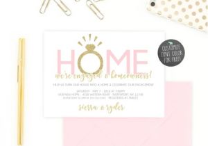 Engagement and Housewarming Party Invitations Engagement Party Invitation Housewarming Party Invitation