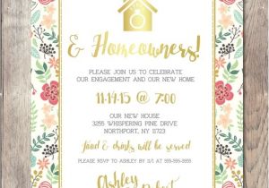 Engagement Housewarming Party Invitations Engagement Party Invitation Housewarming Party by