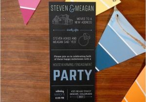 Engagement Housewarming Party Invitations Housewarming Engagement Party Invitation Customizable