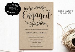 Engagement Party Invitation Template Engagement Invitation Template Printable Engagement Party