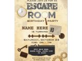 Escape Room Birthday Invitation Template 100 Year Old Birthday Party Invitation Zazzle Com