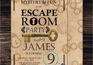 Escape Room Birthday Invitation Template Escape Room Invitation Sunshinebizsolutions Com