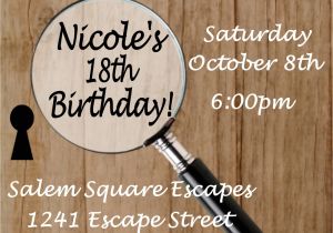 Escape Room Birthday Invitation Template Free Escape Room Party Invitation Sweetdesignsbyregan