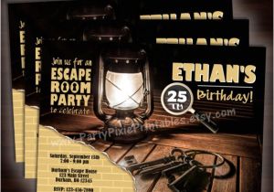 Escape Room Party Invitation Free Escape Room Party Invitations 5×7 4×6 Printable and