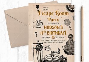 Escape Room Party Invitation Ideas Escape Room Invitations Escape Room Party Escape Room