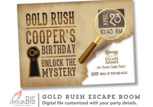 Escape Room Party Invitation Ideas Escape Room Invite Boys or Girls Birthday Invitation