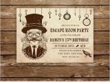 Escape Room Party Invitation Printable Escape Room Invitation Escape Room Party Printable