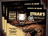 Escape Room Party Invitation Printable Instant Download Escape Room Party Invitations 5×7 4×6