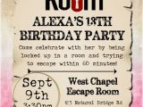 Escape Room Party Invitation Template Free Escape Room Birthday Party Invitations Kids Birthday